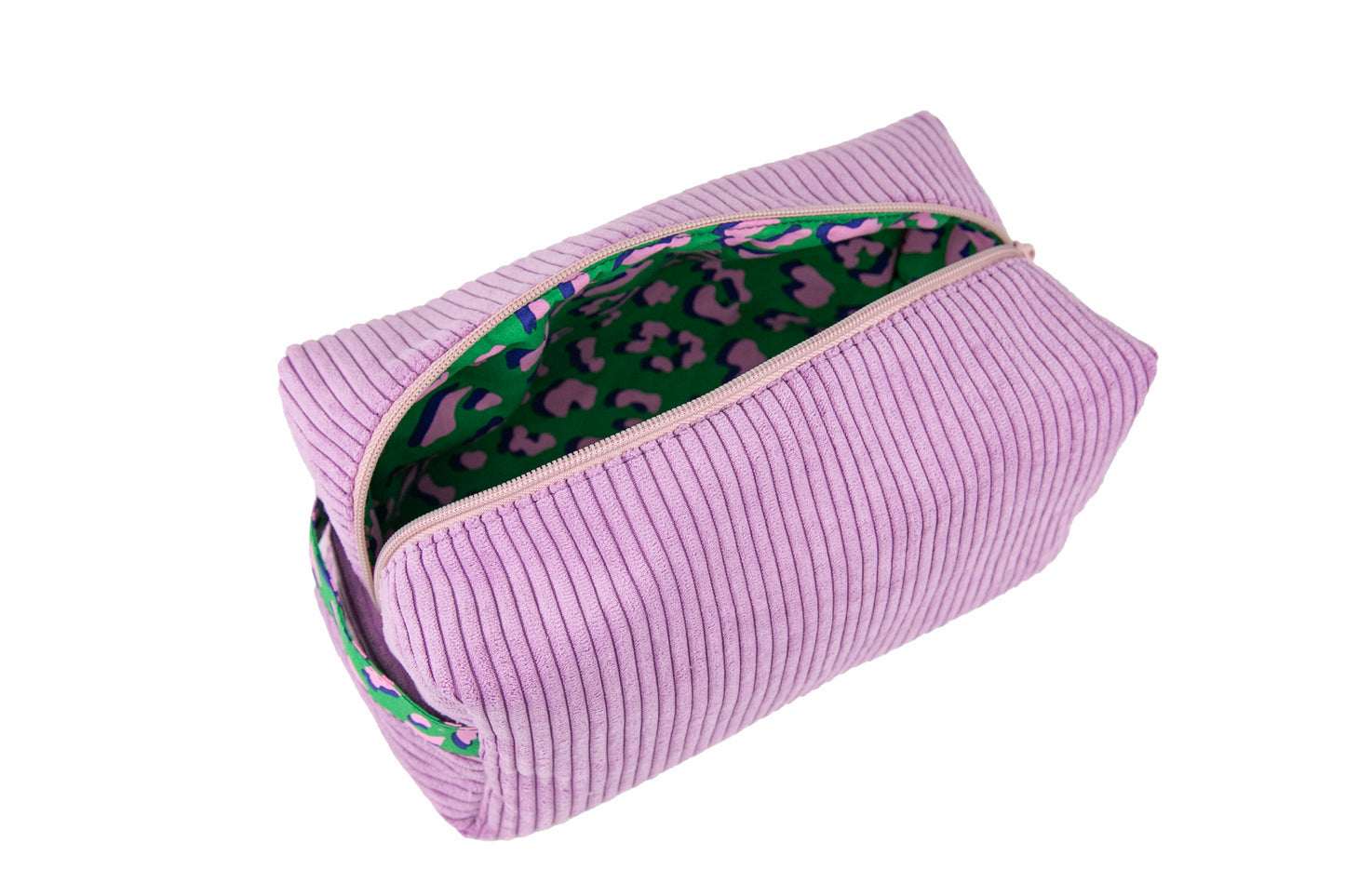 Trousse de toilette | Motif léopard lavande