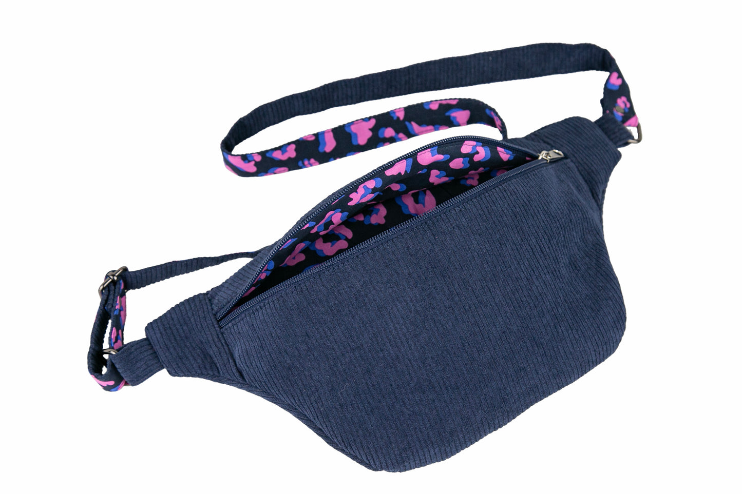 Sac banane | Imprimé léopard Bleu