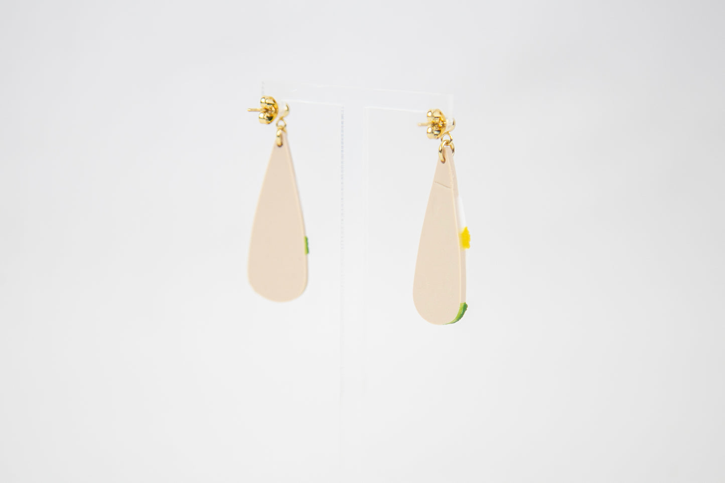 Boucles d'oreilles | Gouttes - Marguerites et Coccinelles