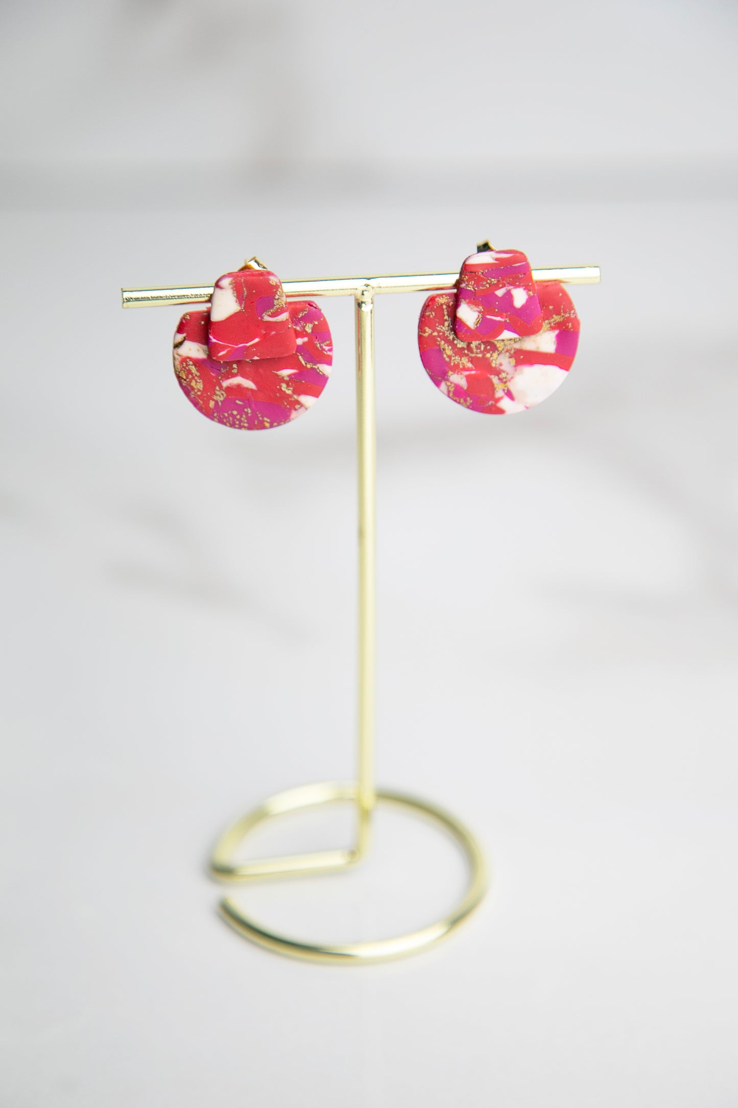 Boucles d'oreilles | Sacs-à-main - Effet marbré