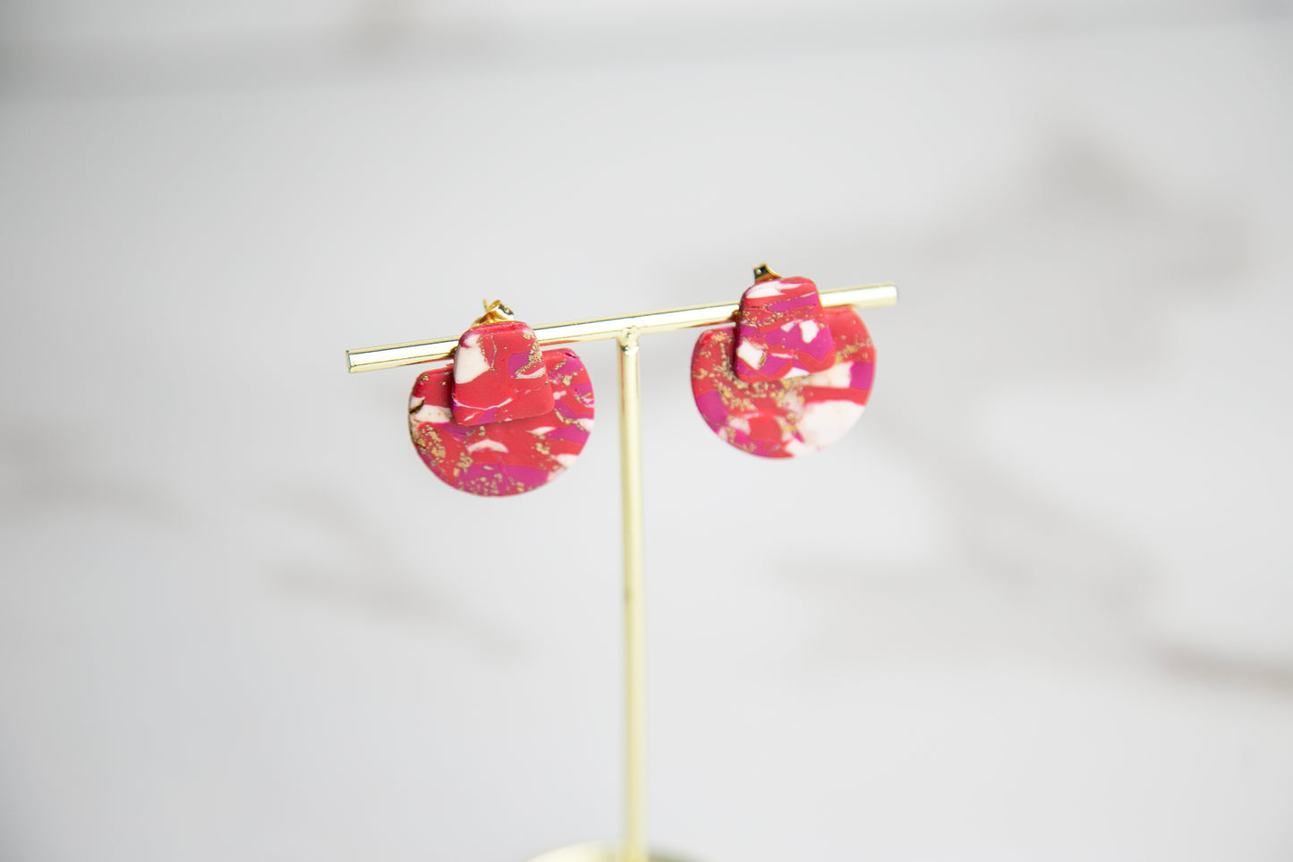 Boucles d'oreilles | Sacs-à-main - Effet marbré