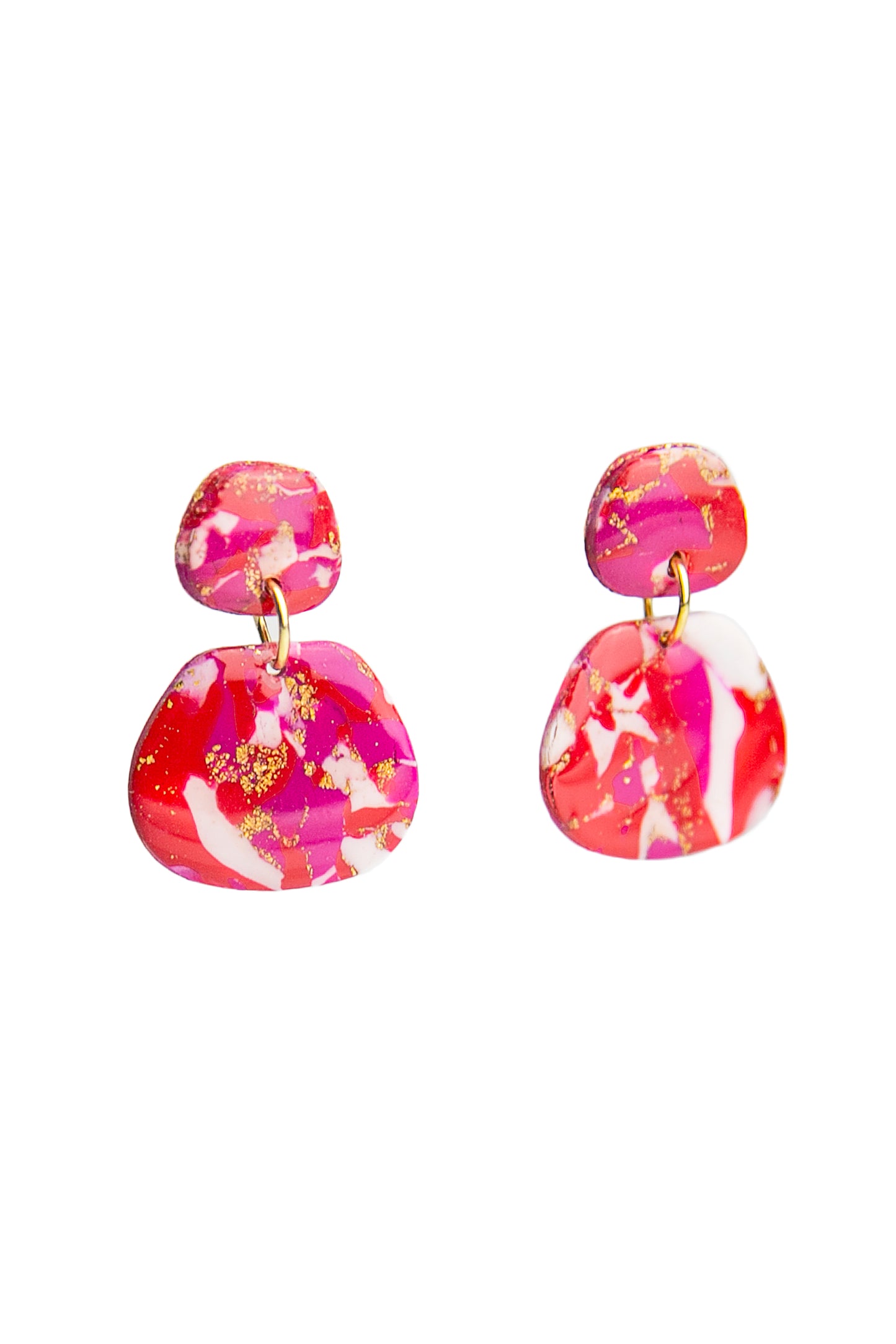 Boucles d'oreilles | Paniers - Effet marbré