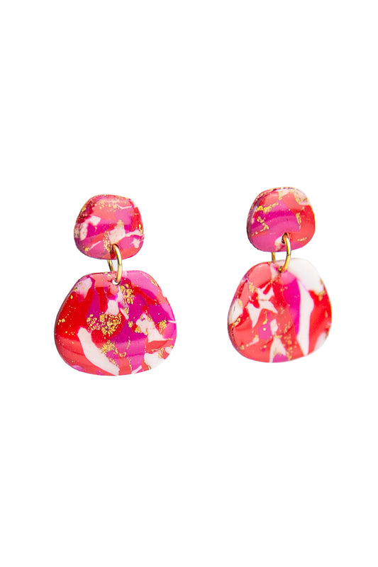 Boucles d'oreilles | Paniers - Effet marbré