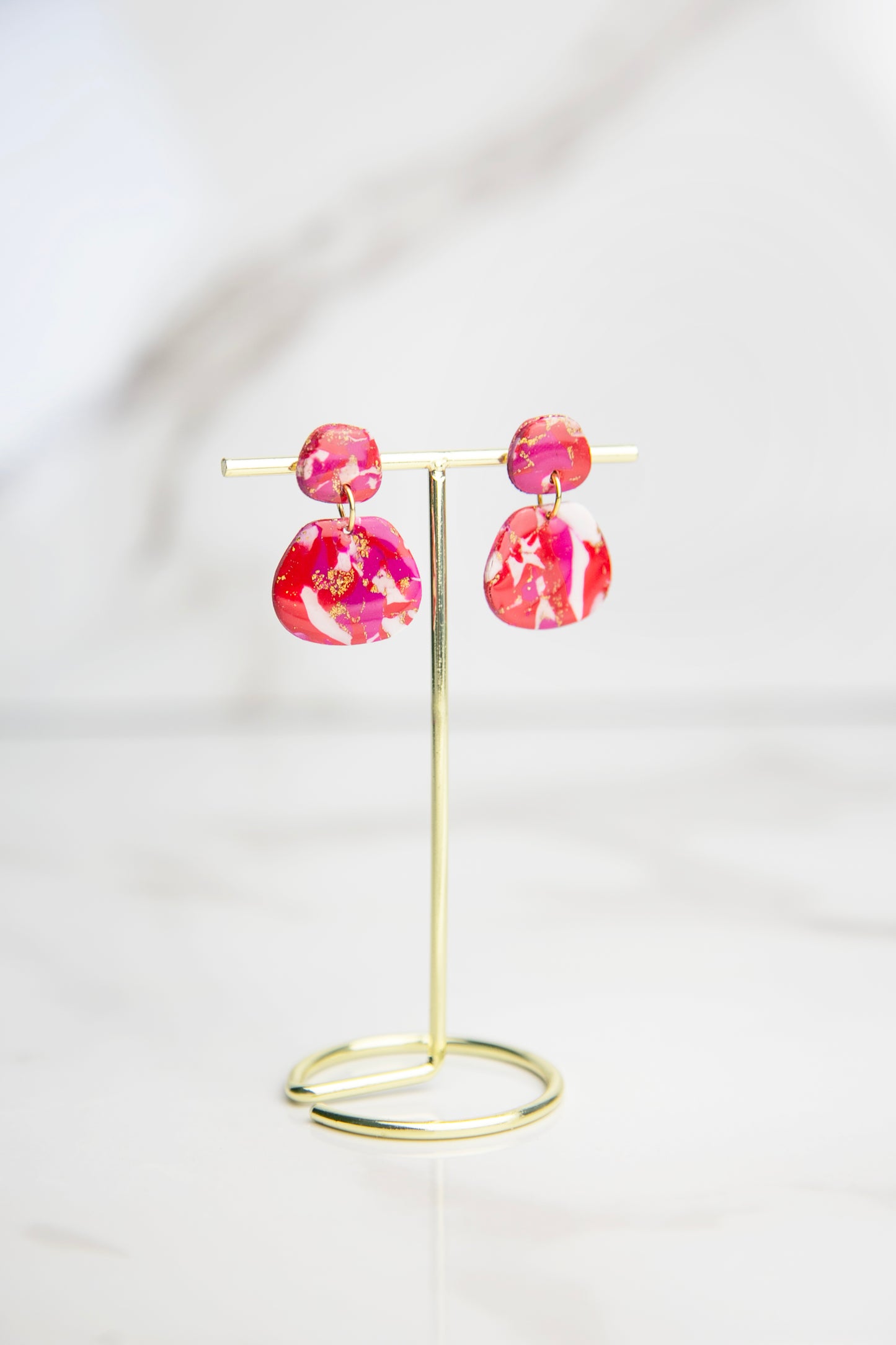 Boucles d'oreilles | Paniers - Effet marbré