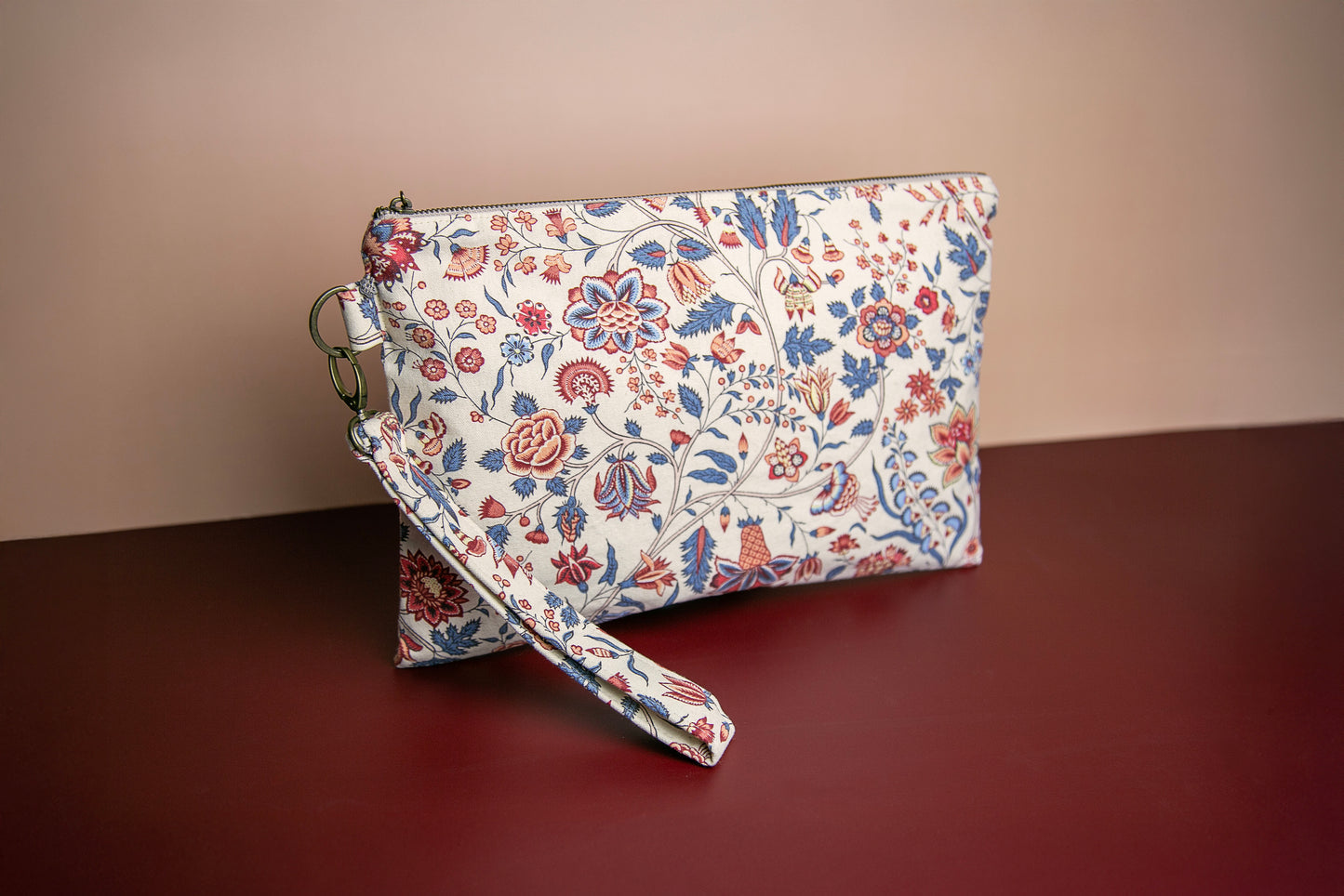 Pochette poignée amovible | Motifs floraux