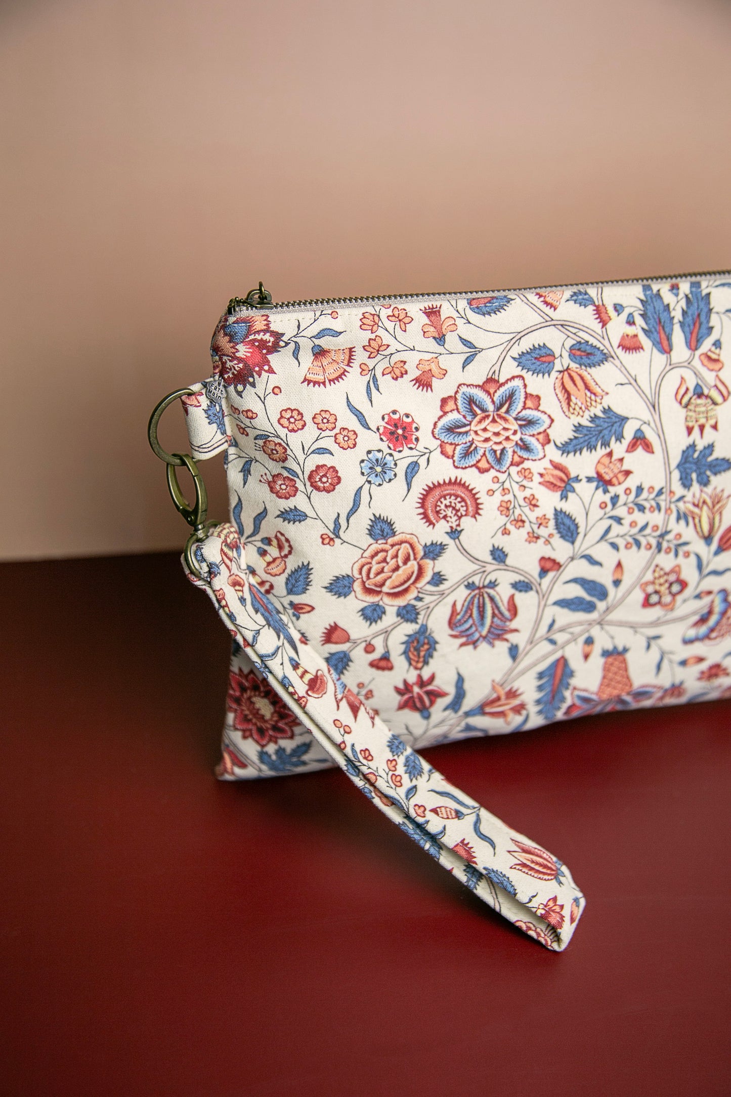 Pochette poignée amovible | Motifs floraux
