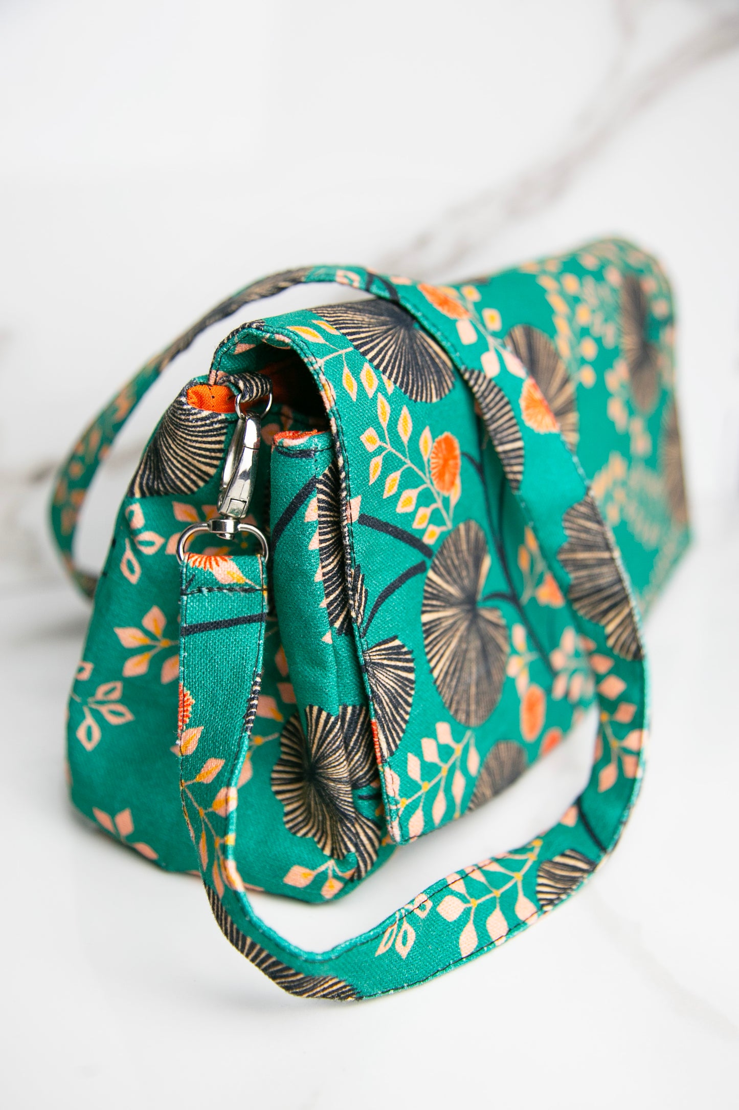 Pochette sangle amovible | Motifs Ginkgo