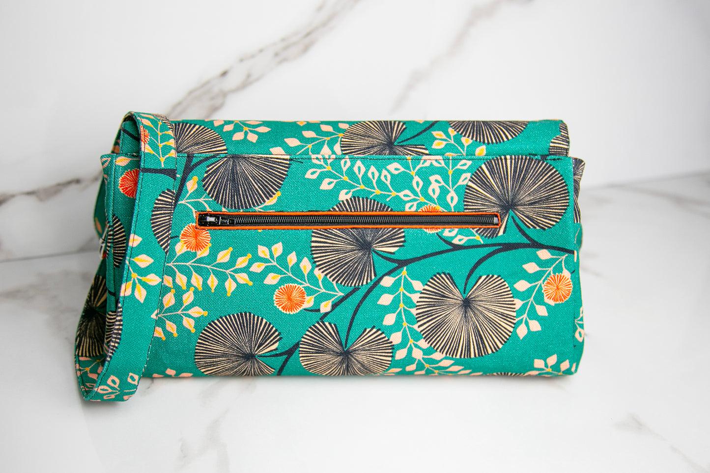 Pochette sangle amovible | Motifs Ginkgo
