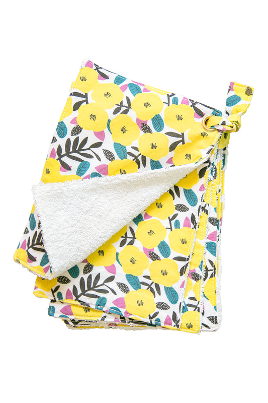 Lingettes multi-usages | Pensées Jaunes x8