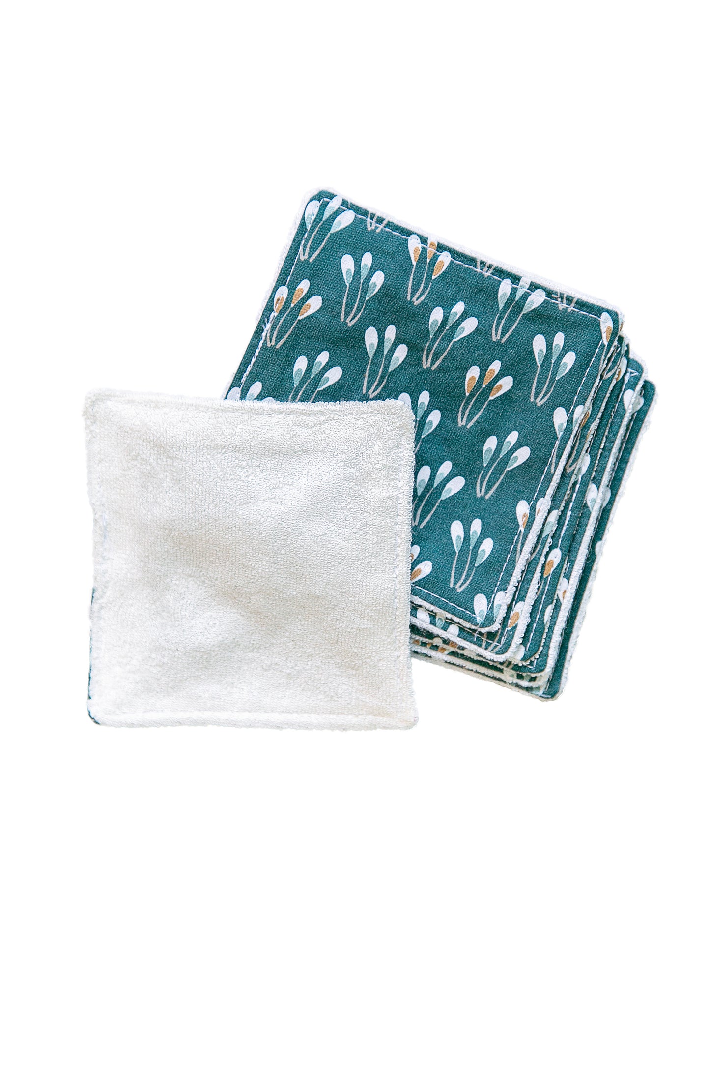 Carrés démaquillants eucalyptus | Tulipes  x7