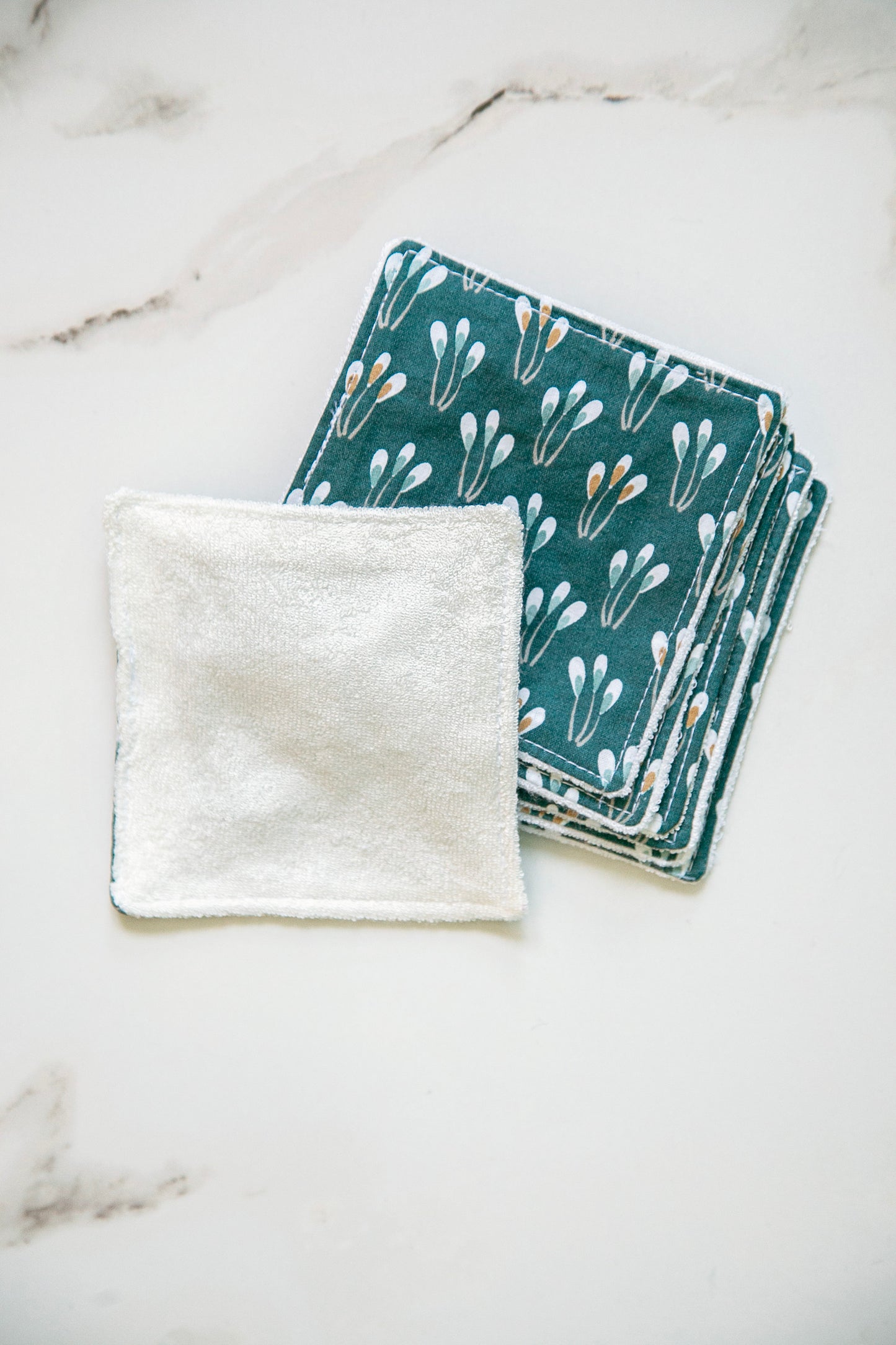 Carrés démaquillants eucalyptus | Tulipes  x7