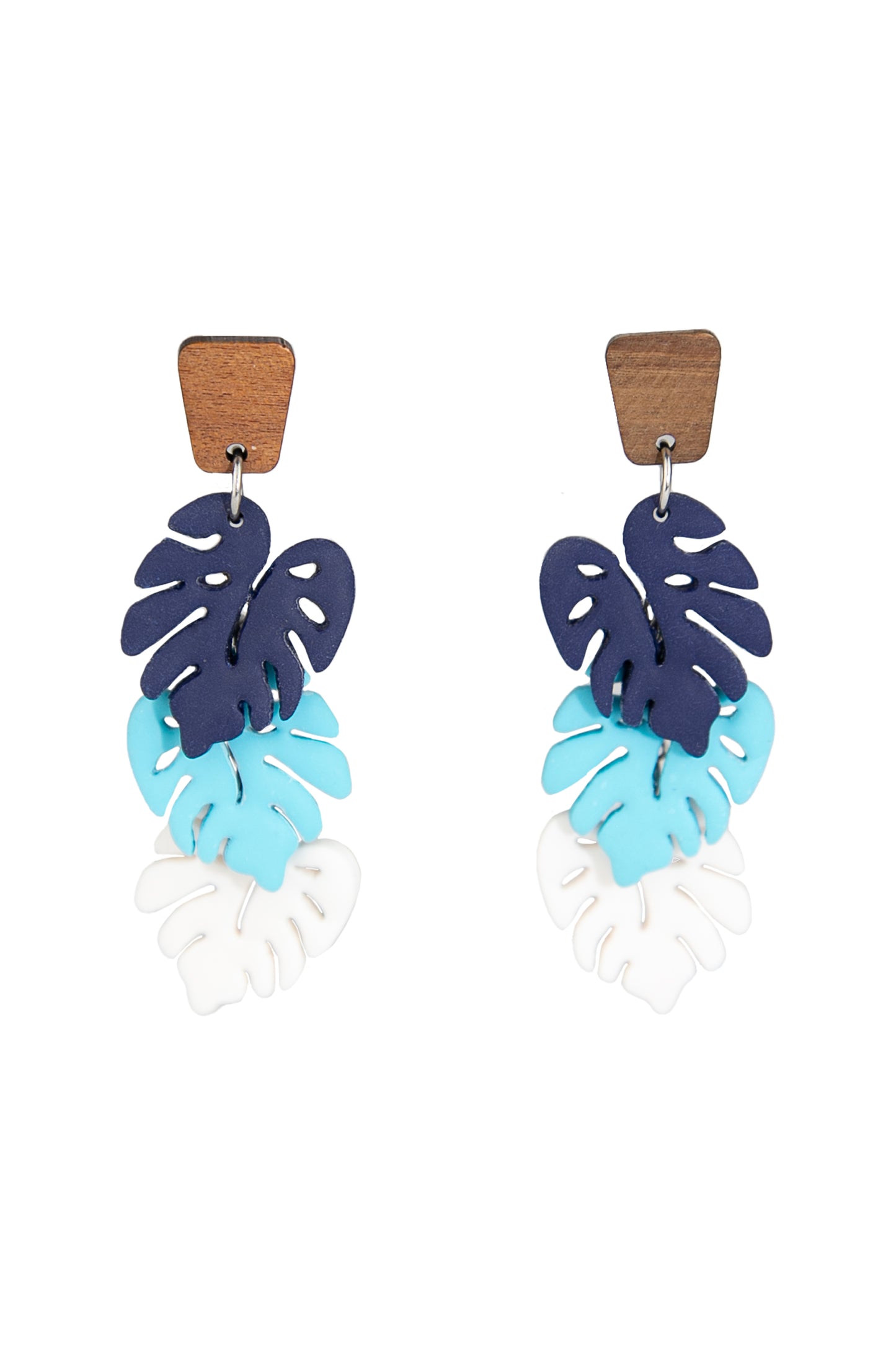Boucles d'oreilles | Feuilles monstera