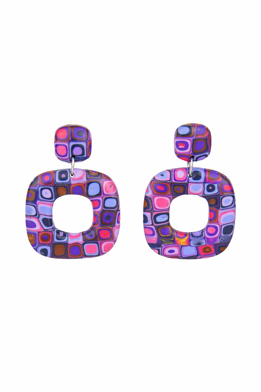 Boucles d'oreilles | Squircles - Rétro