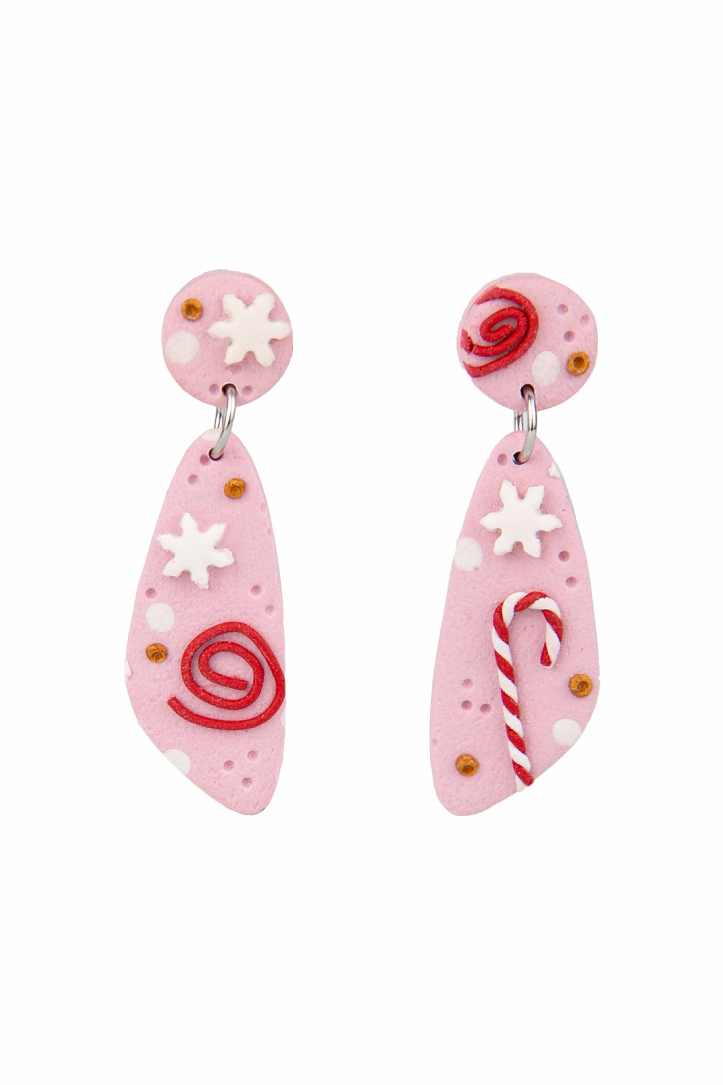 Boucles d'oreilles | Triangles - Noël Rose