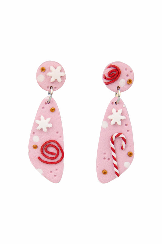 Boucles d'oreilles | Triangles - Noël Rose