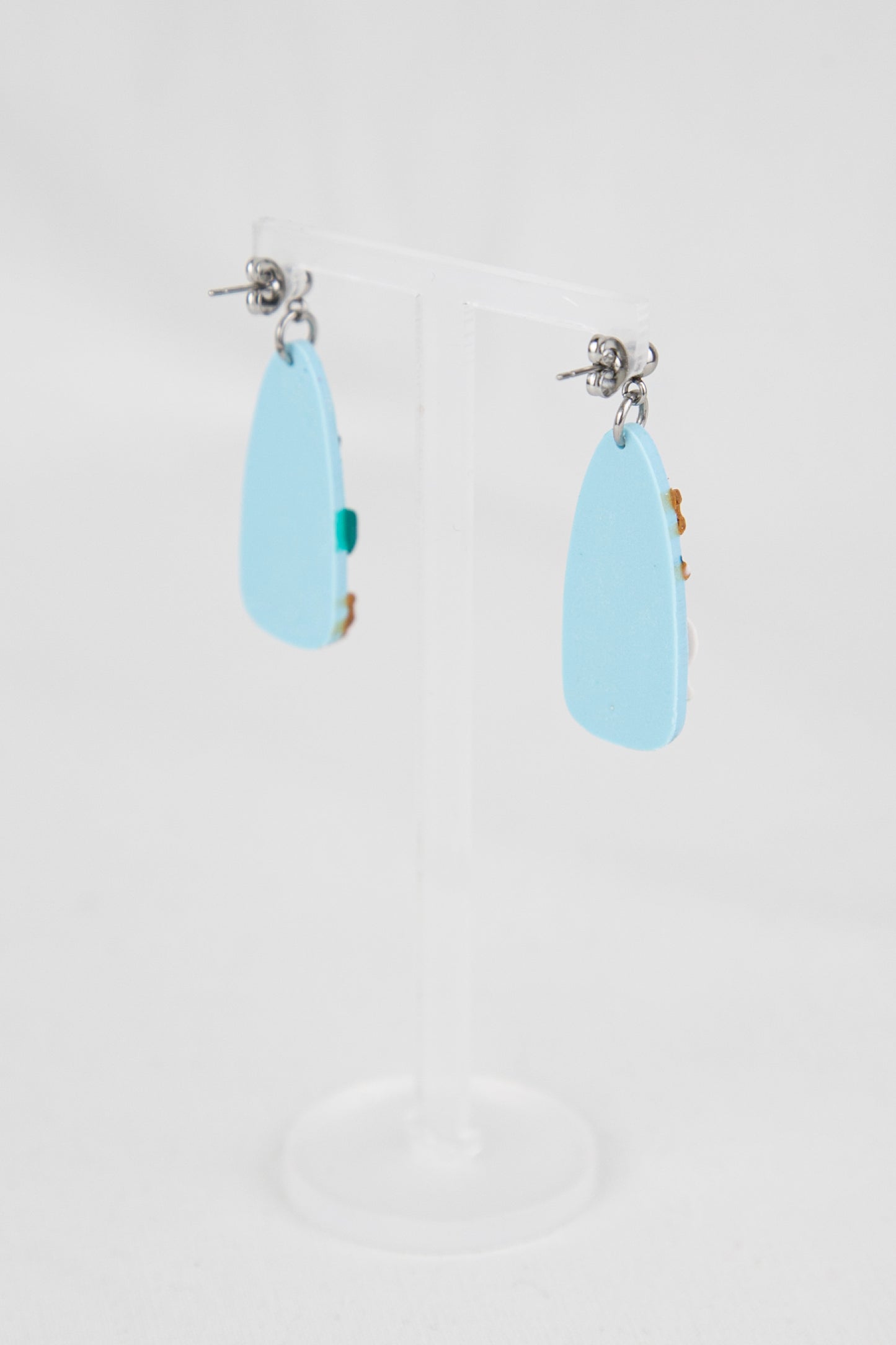 Boucles d'oreilles | Gouttes - Noël Bleu
