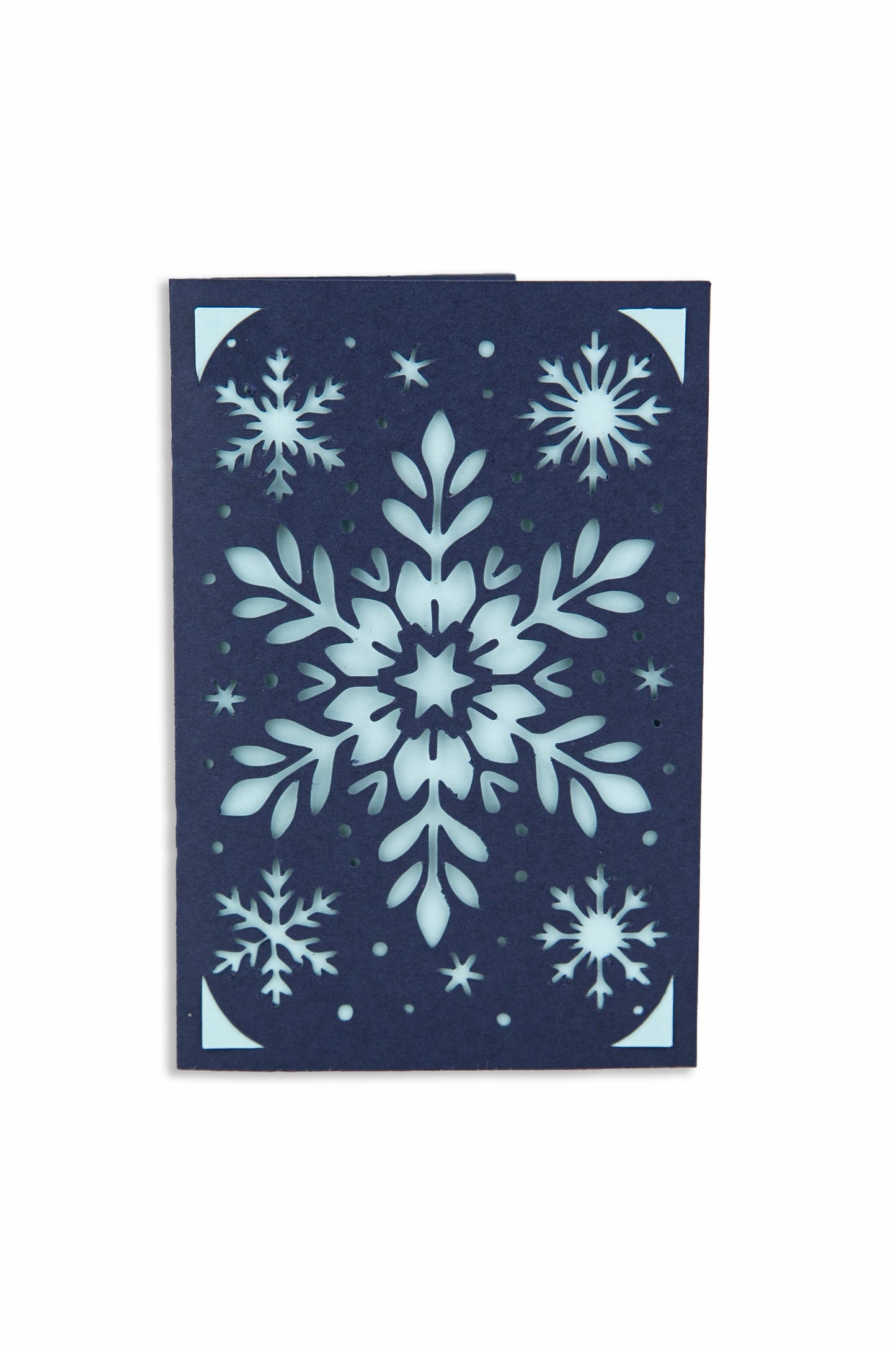 Carte de voeux | Flocons de neige