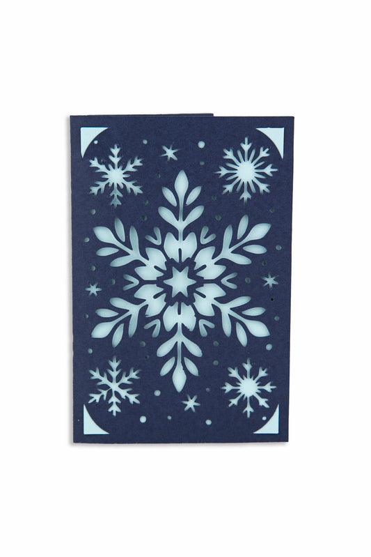 Carte de voeux | Flocons de neige