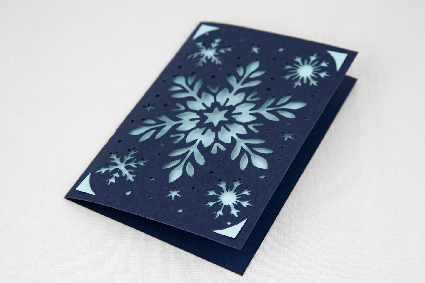 Carte de voeux | Flocons de neige