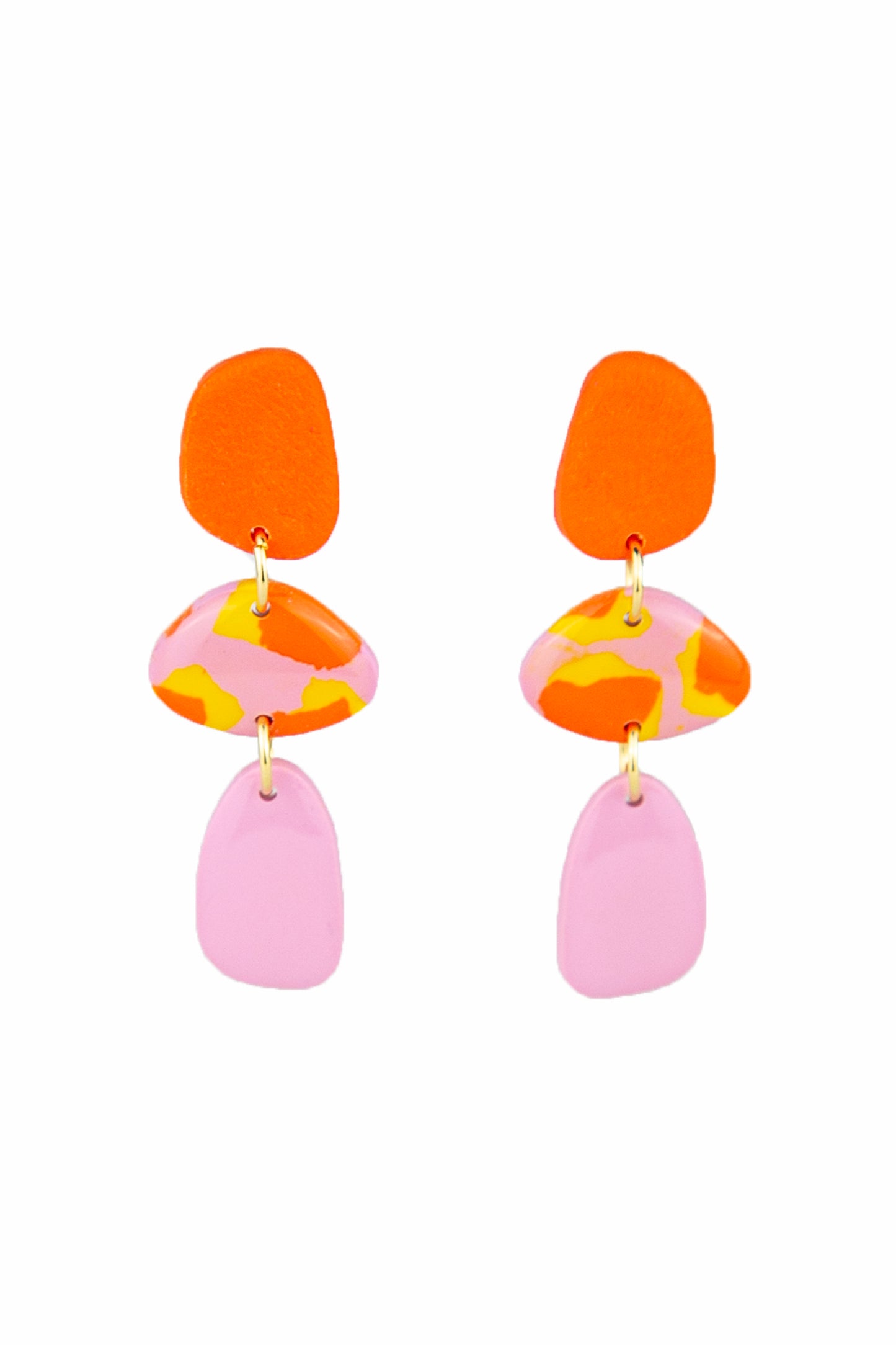 Boucles d'oreilles | Pendants - Motif léopard rose