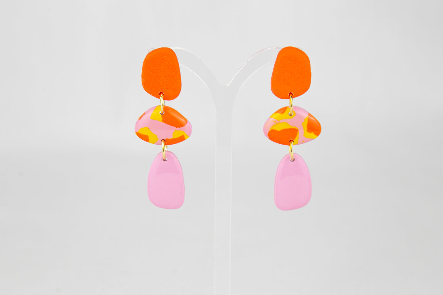 Boucles d'oreilles | Pendants - Motif léopard rose