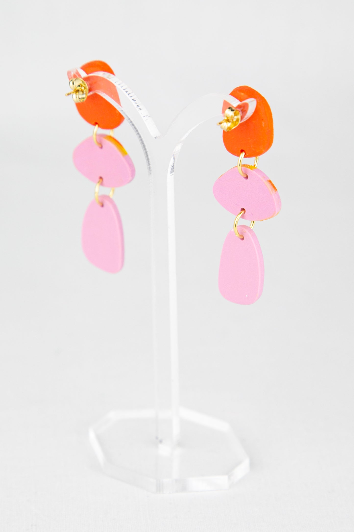 Boucles d'oreilles | Pendants - Motif léopard rose