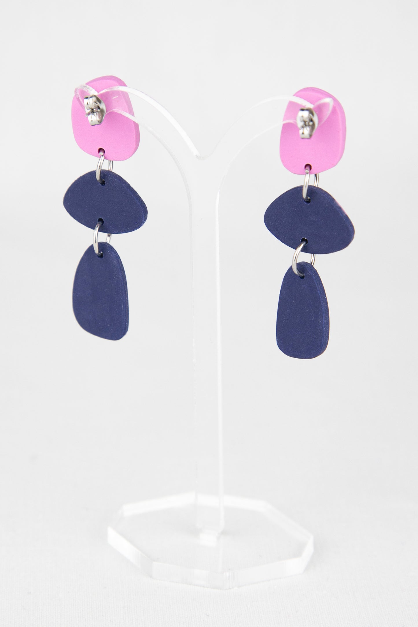 Boucles d'oreilles | Pendants - Motif léopard bleu