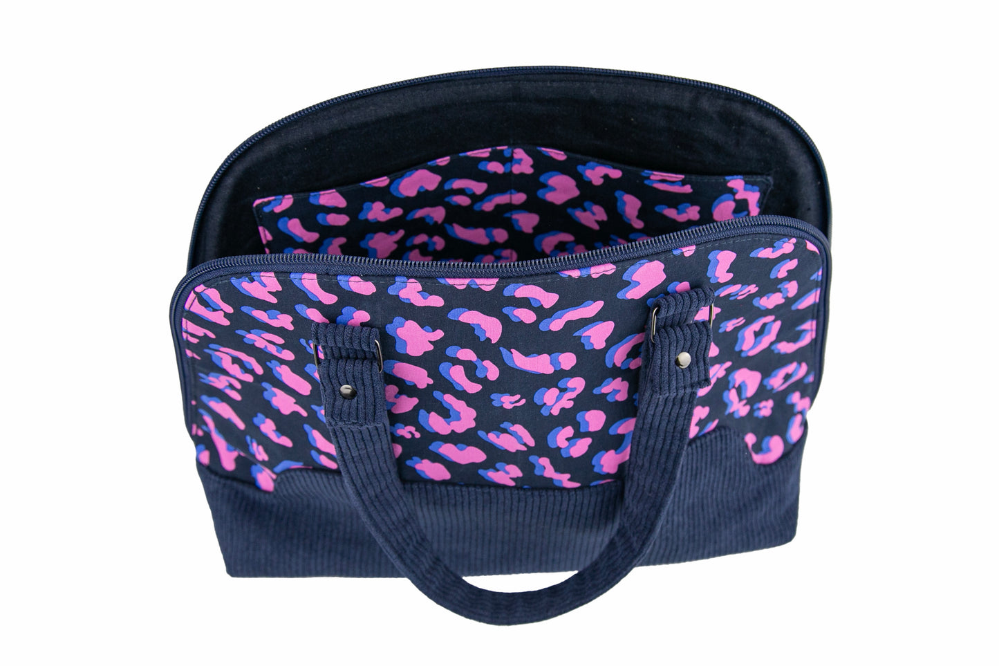 Sac-à-main | Motif léopard bleu