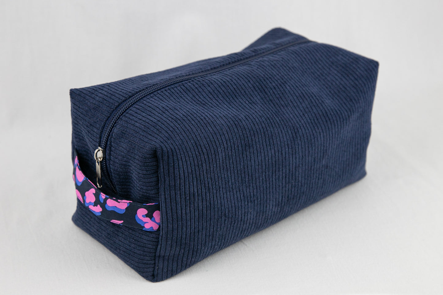 Trousse de toilette | Motif léopard bleu