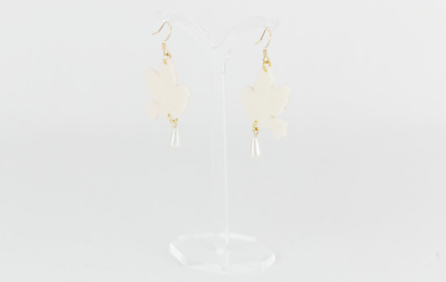 Boucles d'oreilles | Colombes - Des Plumes et des Fleurs