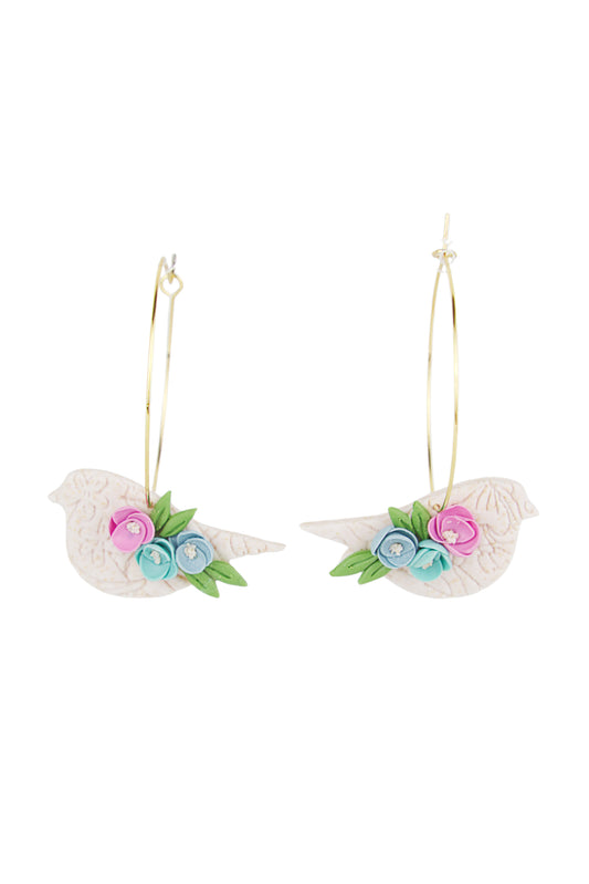 Boucles d'oreilles | Oiseaux - Des Plumes et des Fleurs