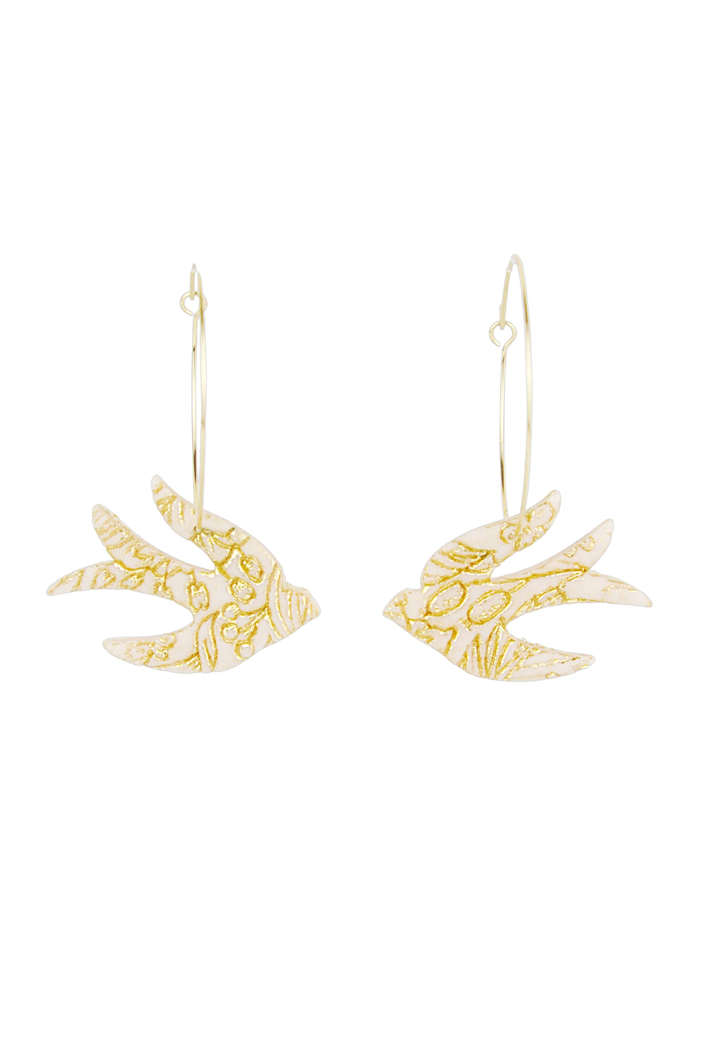 Boucles d'oreilles | Hirondelles - Des Plumes et des Fleurs