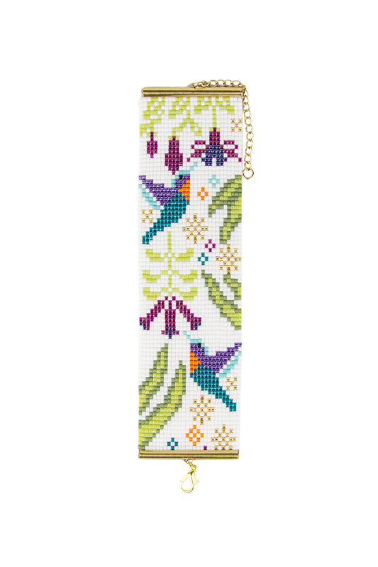 Bracelet | Miyuki - Des Plumes et des Fleurs - Violet