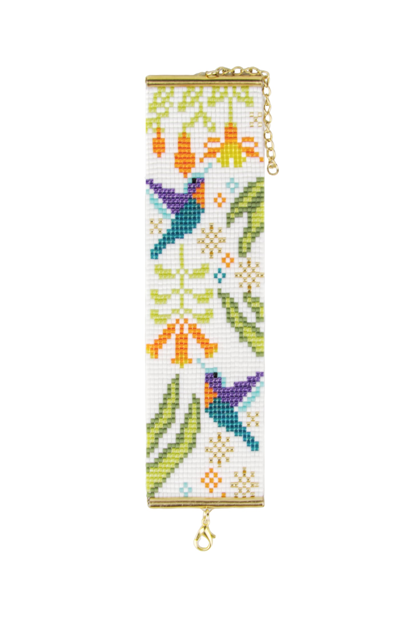 Bracelet | Miyuki - Des Plumes et des Fleurs - Orange