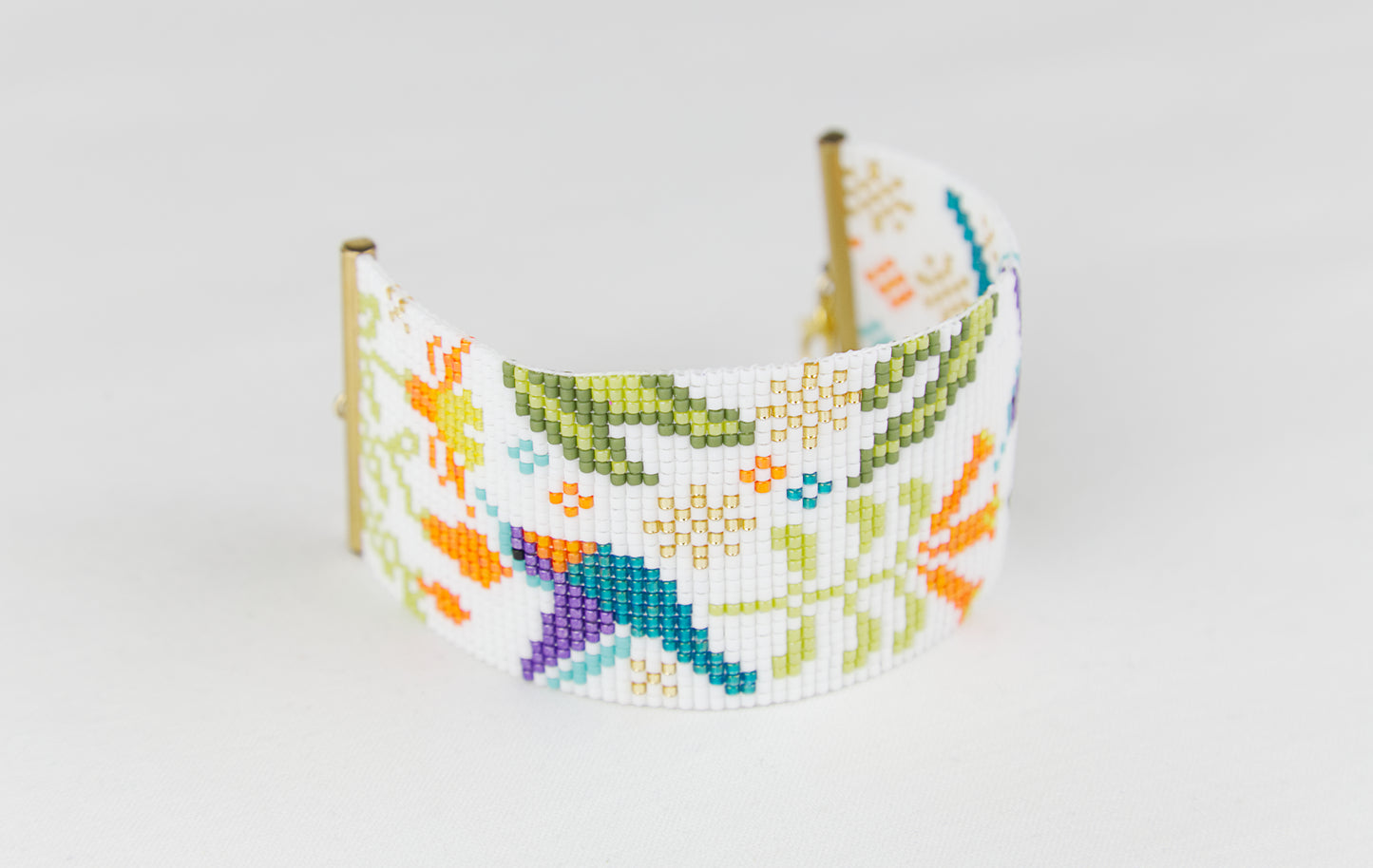 Bracelet | Miyuki - Des Plumes et des Fleurs - Orange