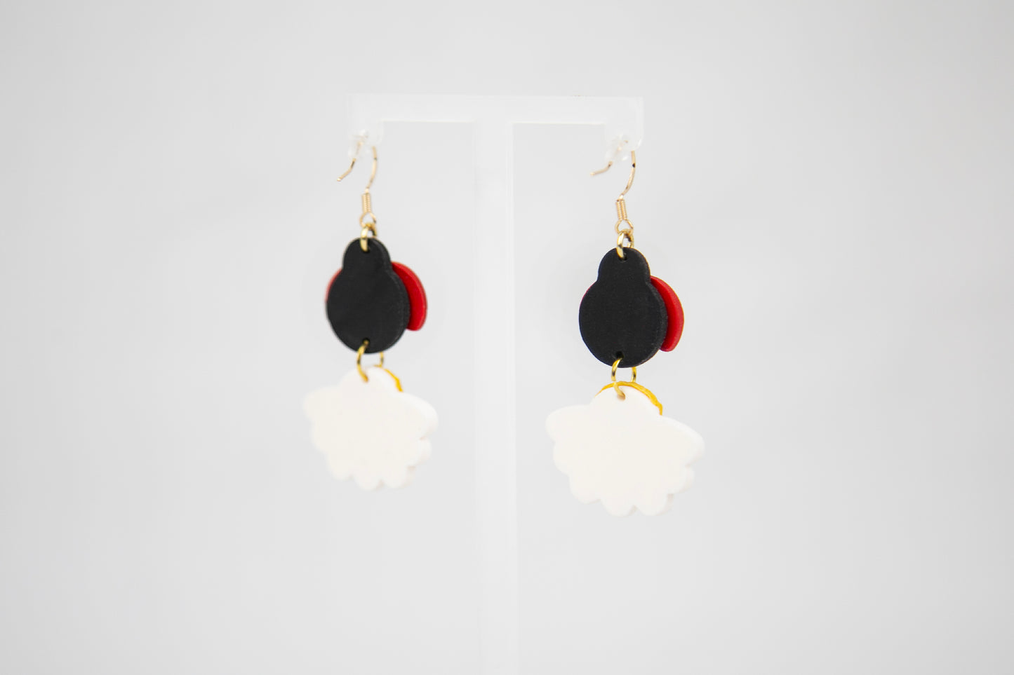 Boucles d'oreilles | Marguerites et Coccinelles